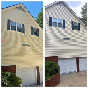 Before and After Soft Wash Siding